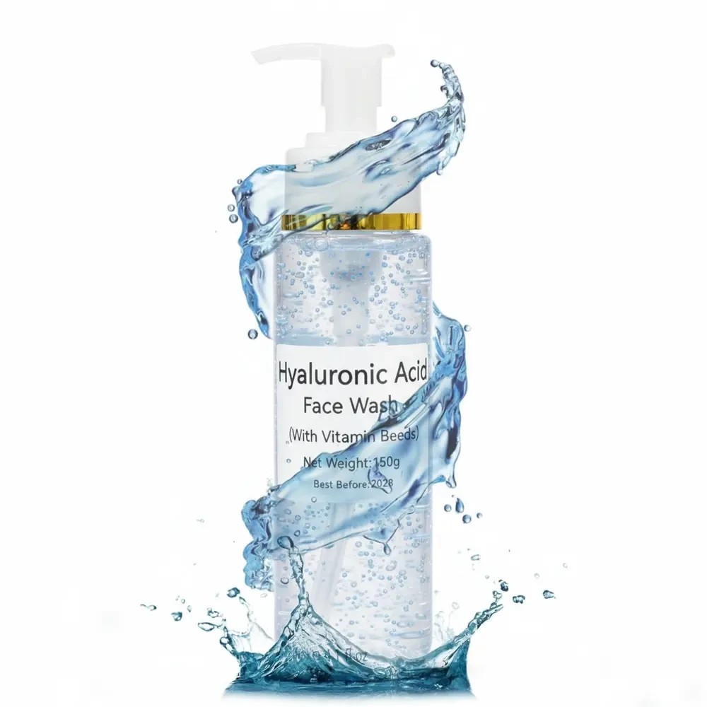 Hyaluronic Acid Face Wash with Vitamin Beads – Deep Hydration Cleanser 150g