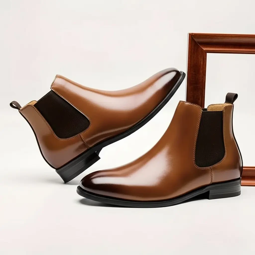 Premium Leather Chelsea Boots for Men