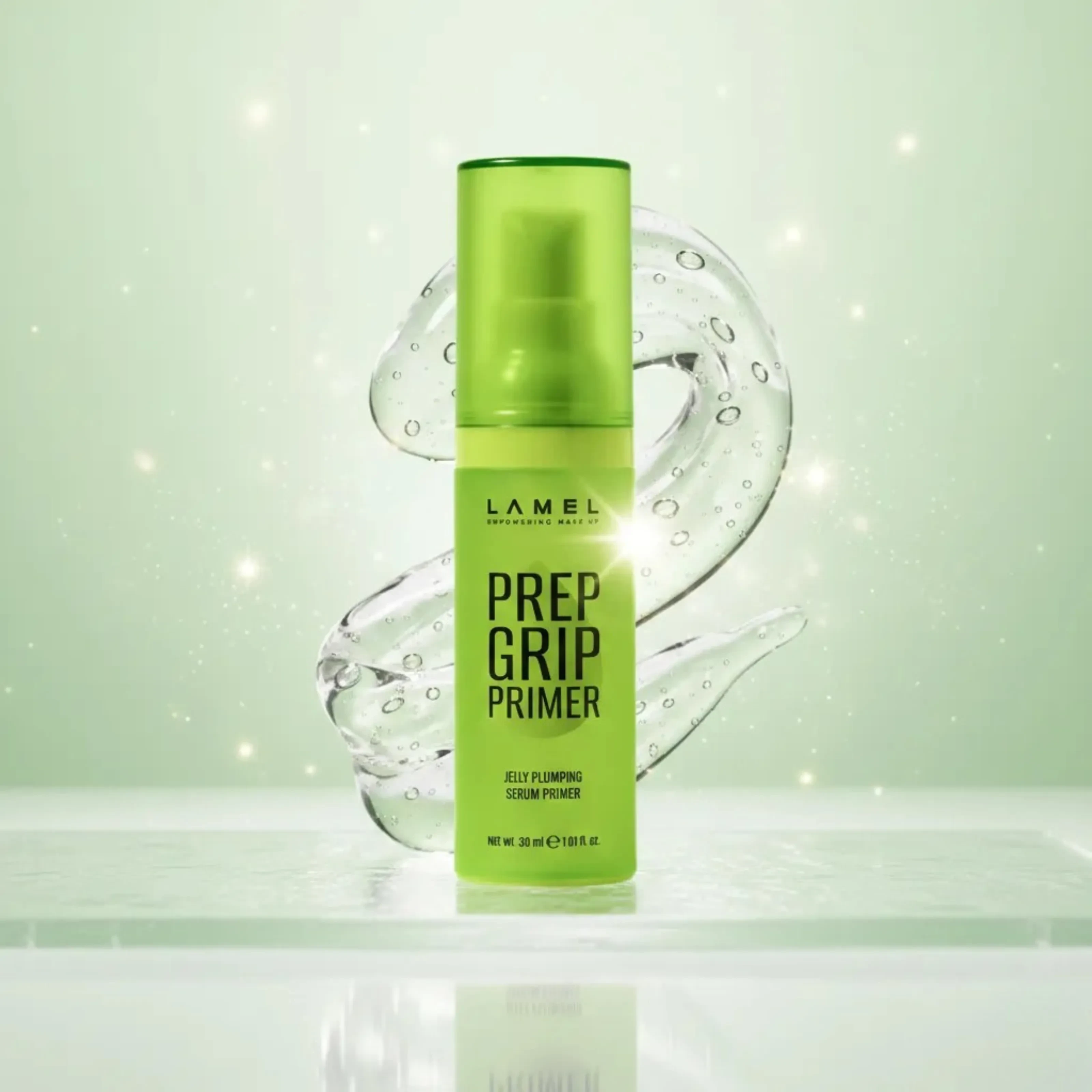 Lamel Prep Grip Jelly Plumping Serum Primer 30ml – Hydrating Gel Makeup Base